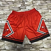 Bulls Red Black Big Face With Pocket Swingman Shorts,baseball caps,new era cap wholesale,wholesale hats